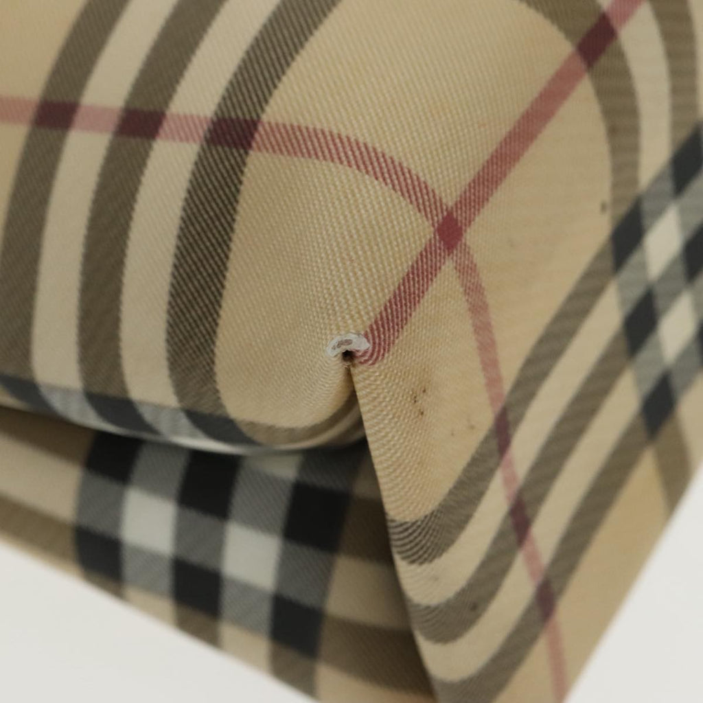 Burberry Nova Check Tote Canvas And Leather Beige Pvc Tote Bag