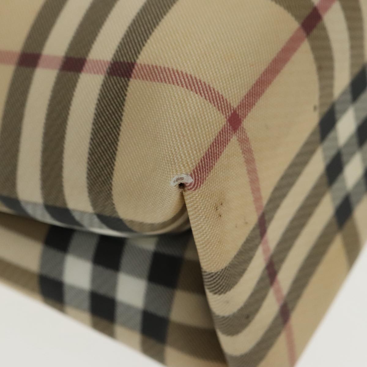 Burberry Nova Check Tote Canvas And Leather Beige Pvc Tote Bag