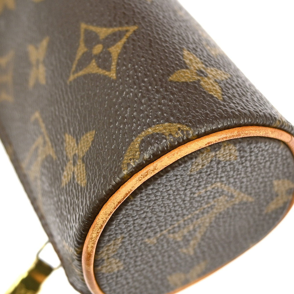 Louis Vuitton Papillon Pochette Monogram Canvas Brown Canvas Clutche & Pouche Bag
