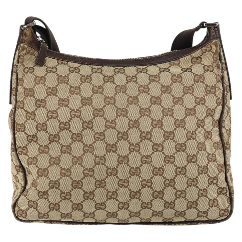 Gucci Gg Canvas Bag Canvas Beige Canvas Shoulder Bag Bag (Pre-Owned)
