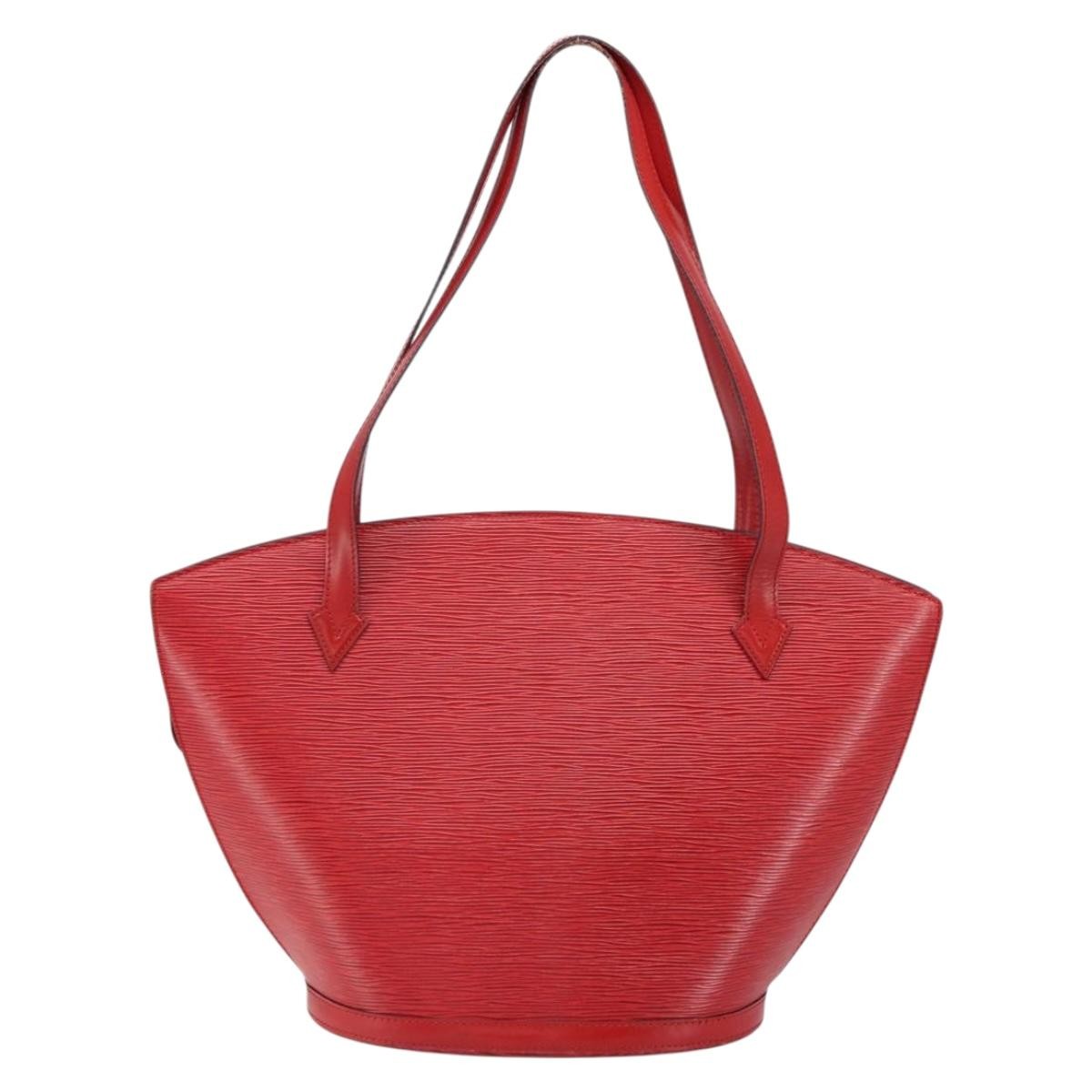 Louis Vuitton Saint Jacques Handbag Epi Leather Red Leather Shoulder Bag