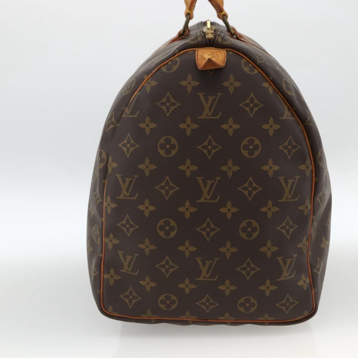 Louis Vuitton Keepall Bag Monogram Canvas Brown Canvas Travel Bag