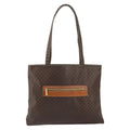 Celine Vintage Macadam Tote Bag Canvas Brown Canvas Tote Bag Bag