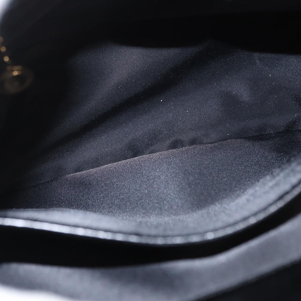 Gucci Vintage Handbag Leather Black Leather Handbag (Pre-Owned)