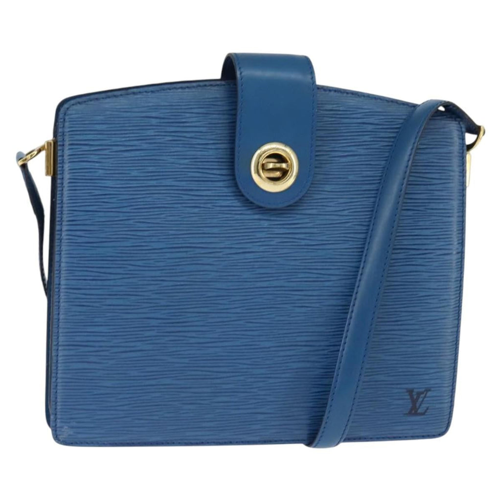 Louis Vuitton Capucines Shoulder Bag Epi Leather Blue Leather Shoulder Bag