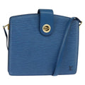 Louis Vuitton Capucines Shoulder Bag Epi Leather Blue Leather Shoulder Bag