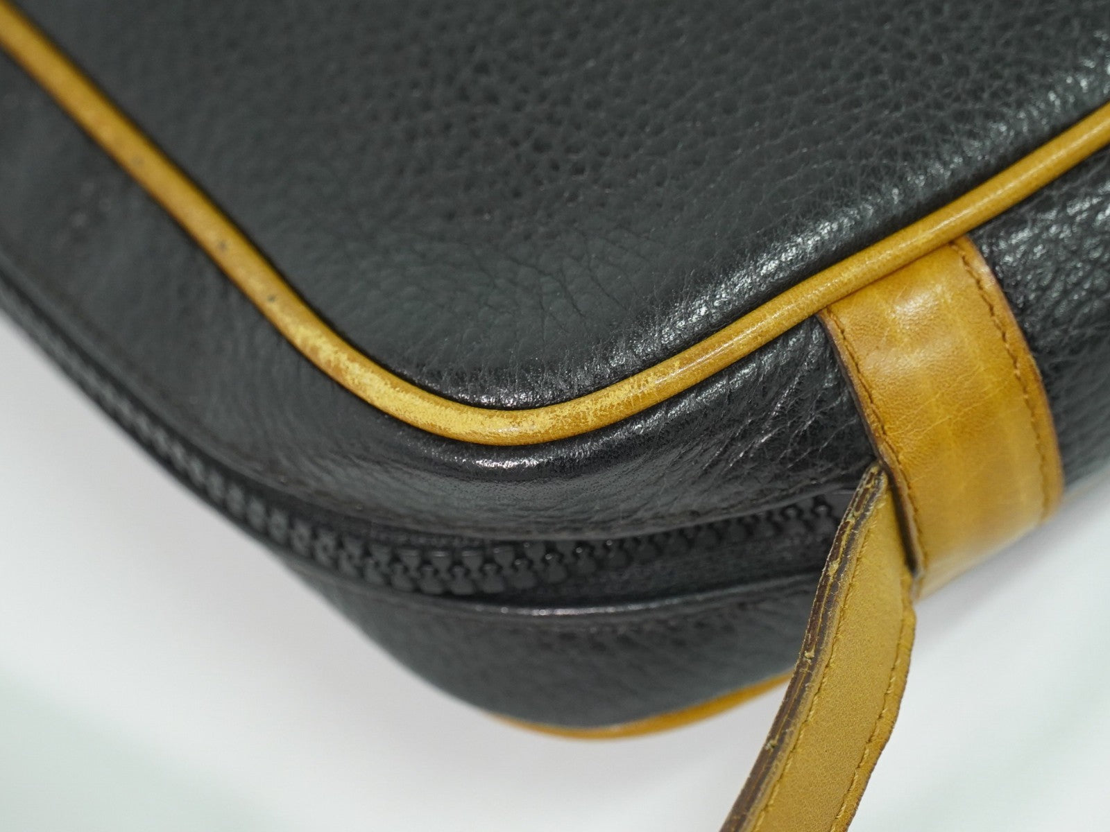 Celine Vintage Shoulder Bag Leather Black Leather Shoulder Bag Bag