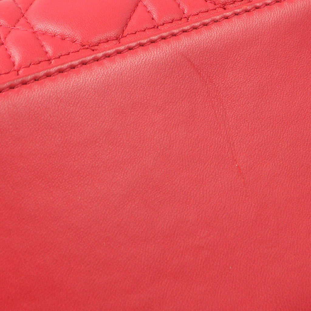 Christian Dior Bicolor Lady Dior Bag Cannage Quilt Lambskin Pink Leather Handbag (Pre-Owned)