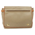 Celine Macadam Shoulder Bag Pvc Leather Beige Canvas Bag