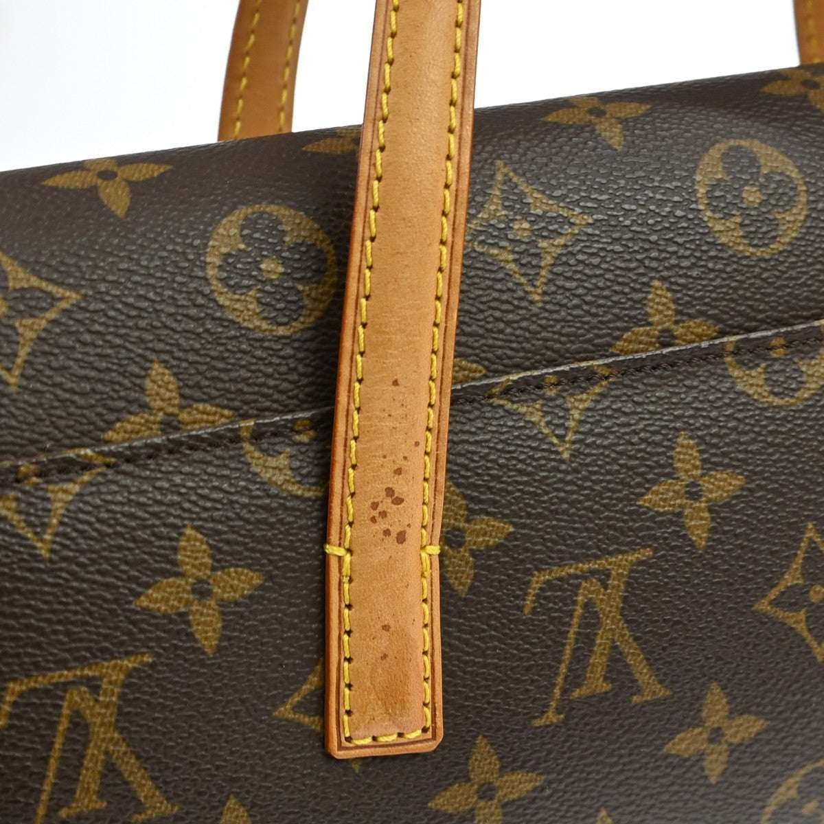 Louis Vuitton Sonatine Handbag Monogram Canvas Brown Canvas Handbag