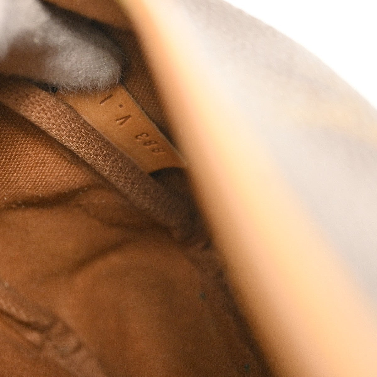 Louis Vuitton Saumur Handbag Monogram Canvas Brown Canvas Shoulder Bag