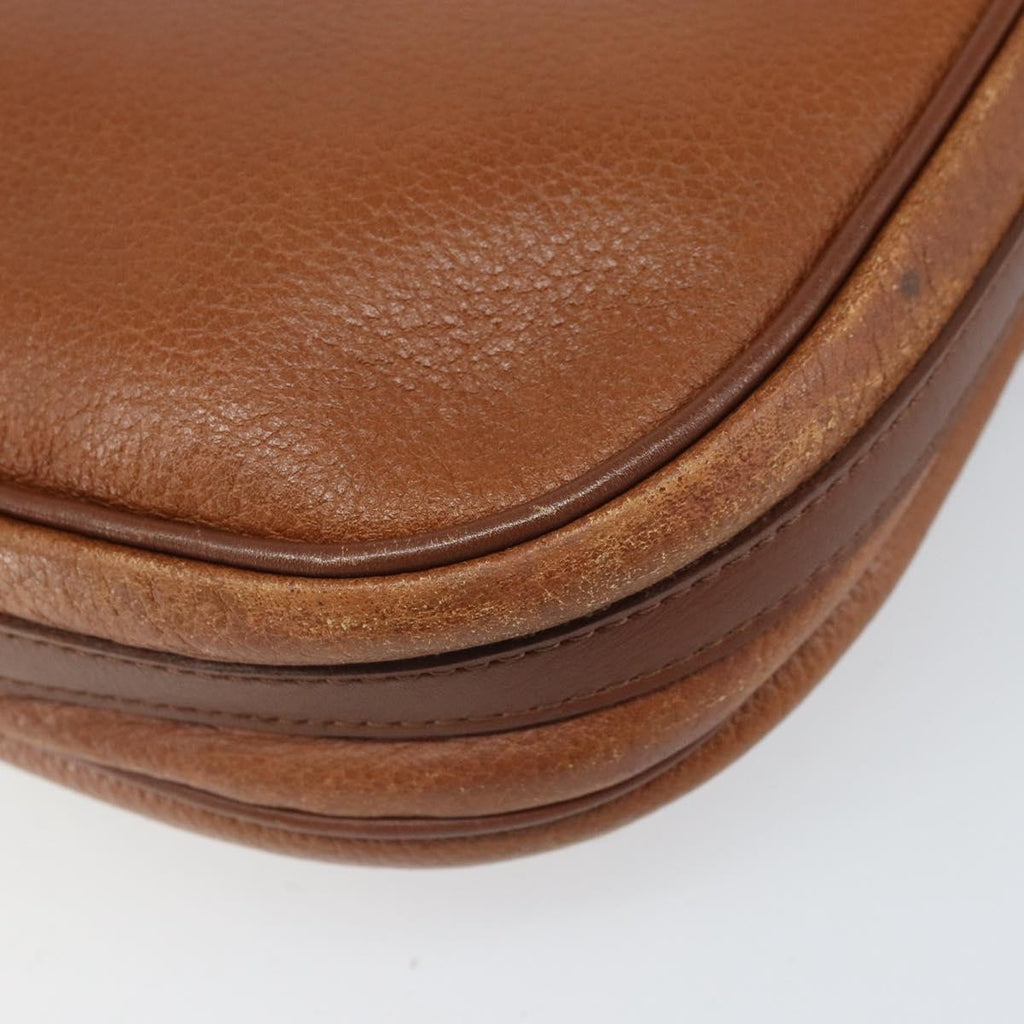 Burberry Vintage Shoulder Bag Leather Brown Leather Shoulder Bag