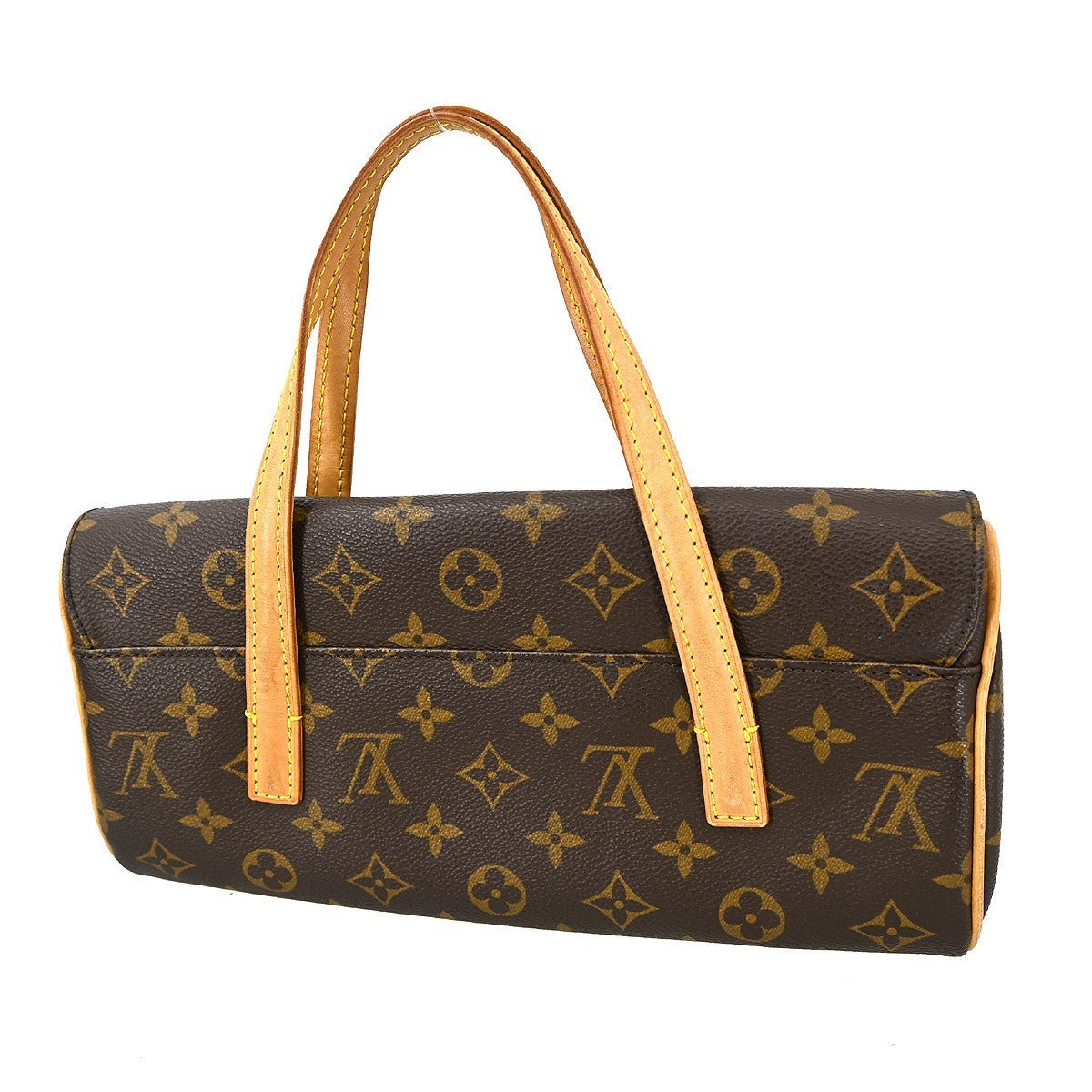 Louis Vuitton Sonatine Handbag Monogram Canvas Brown Canvas Handbag