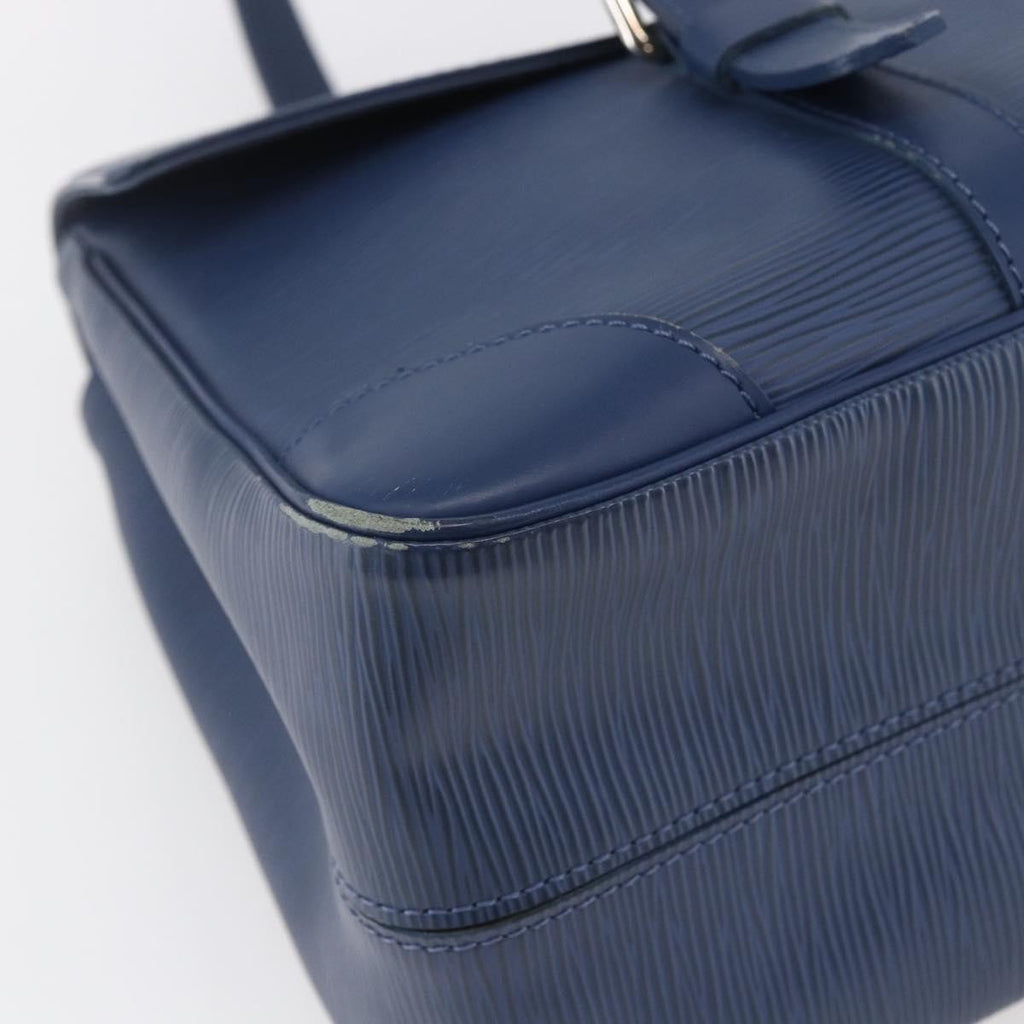 Louis Vuitton Segur Handbag Epi Leather Blue Leather Handbag