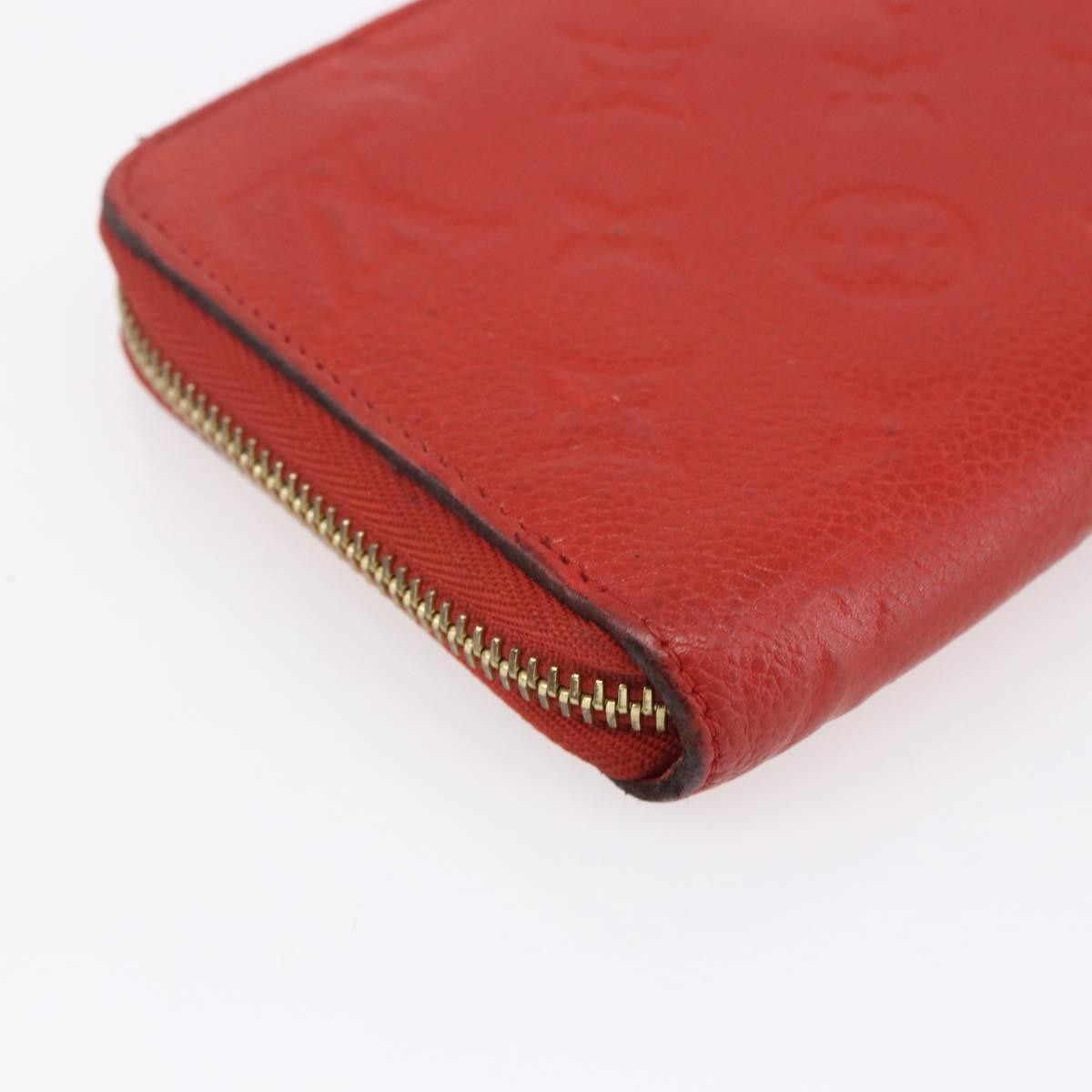Louis Vuitton Portefeuille Zippy Monogramme Empreinte Monogramme Empreinte Red Leather Wallets Accessory