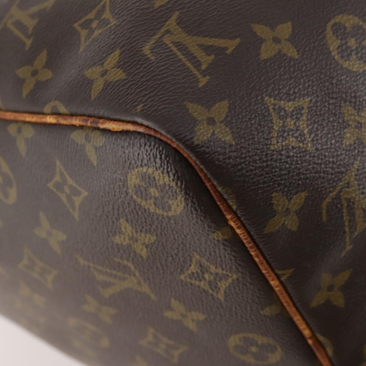 Louis Vuitton Keepall Bag Monogram Canvas Brown Canvas Travel Bag