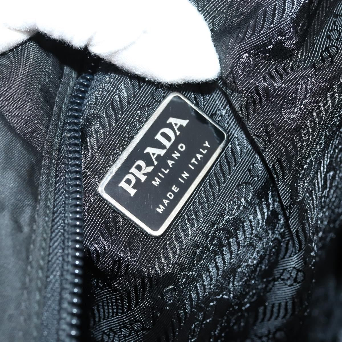 Prada Porta Computer Briefcase Tessuto And Saffiano Leather Black Nylon Briefcase Bag
