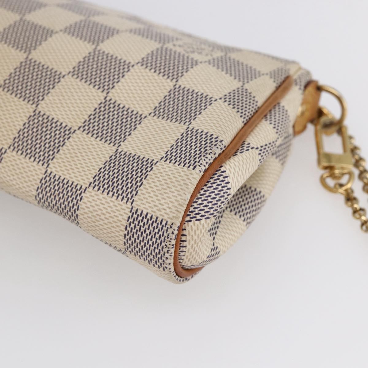 Louis Vuitton Eva Handbag Damier Beige Canvas Bag