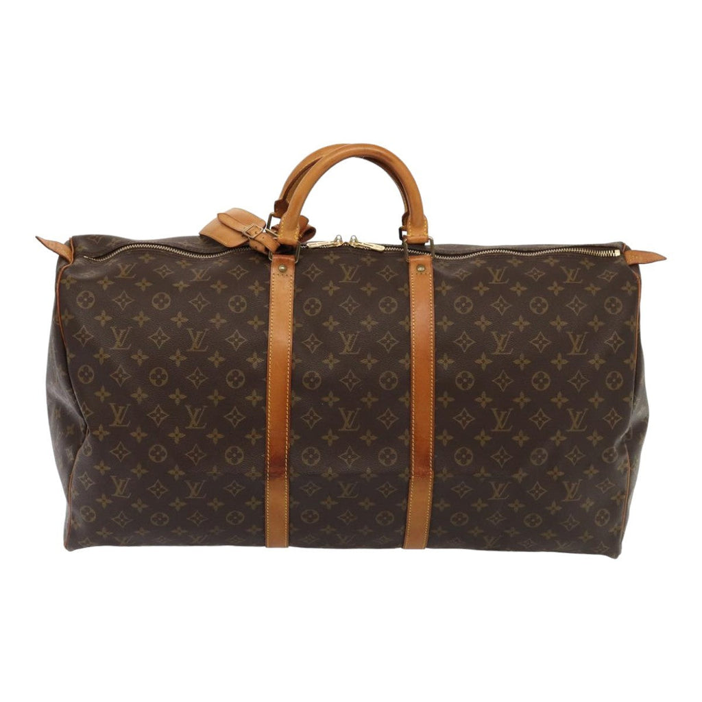 Louis Vuitton Keepall Bag Monogram Canvas Brown Canvas Travel Bag