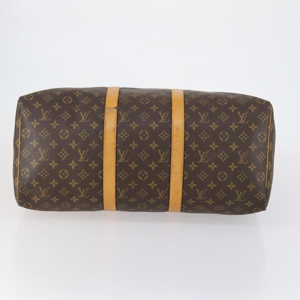 Louis Vuitton Keepall Bag Monogram Canvas Brown Canvas Travel Bag