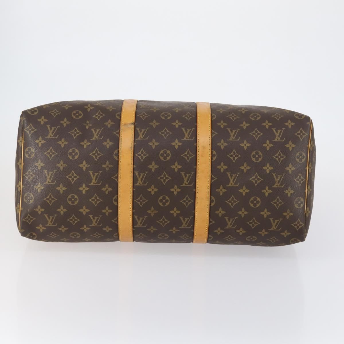 Louis Vuitton Keepall Bag Monogram Canvas Brown Canvas Travel Bag