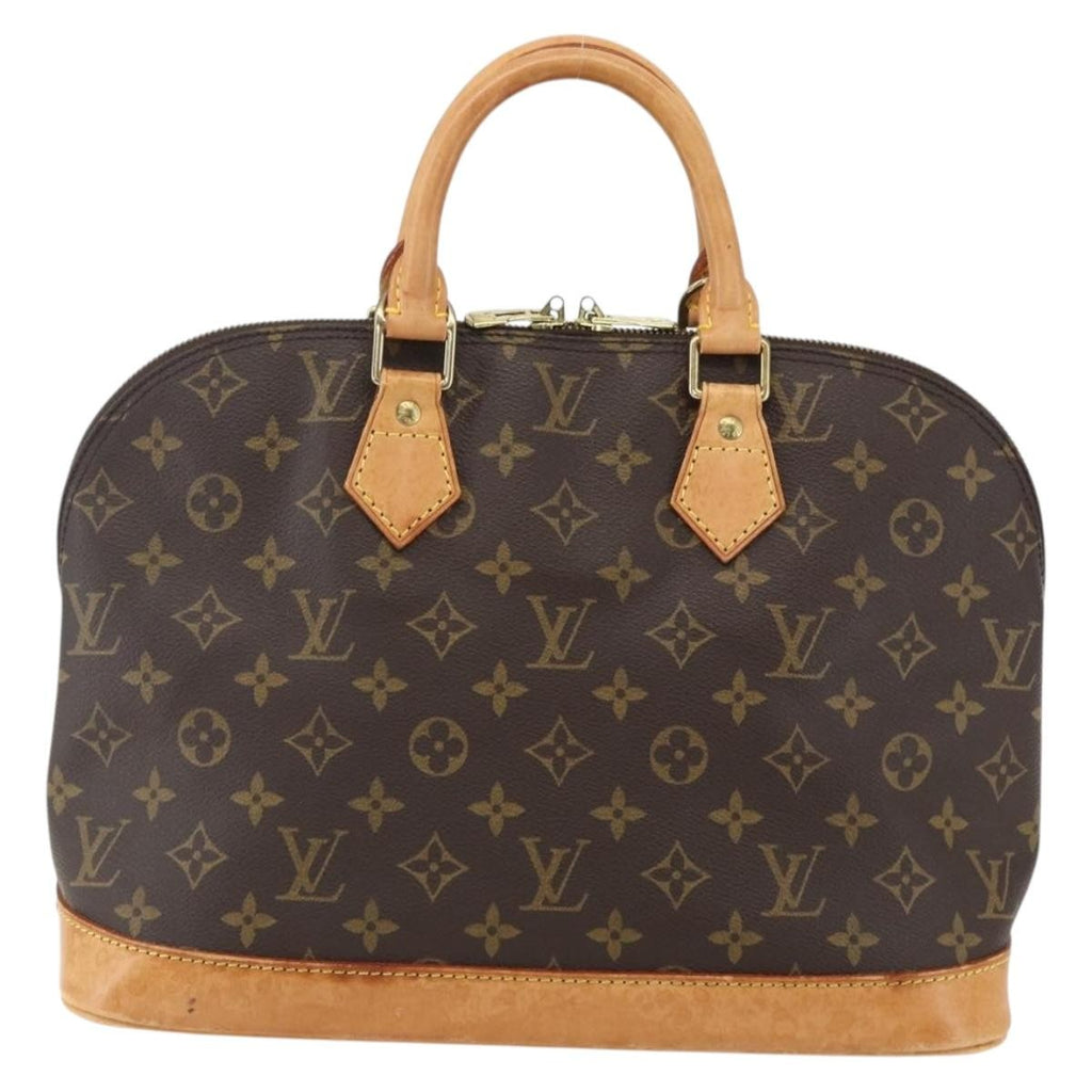 Louis Vuitton Alma Handbag Monogram Canvas Brown Canvas Handbag