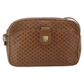 Celine Vintage Macadam Shoulder Bag Canvas And Leather Brown Canvas Shoulder Bag Bag