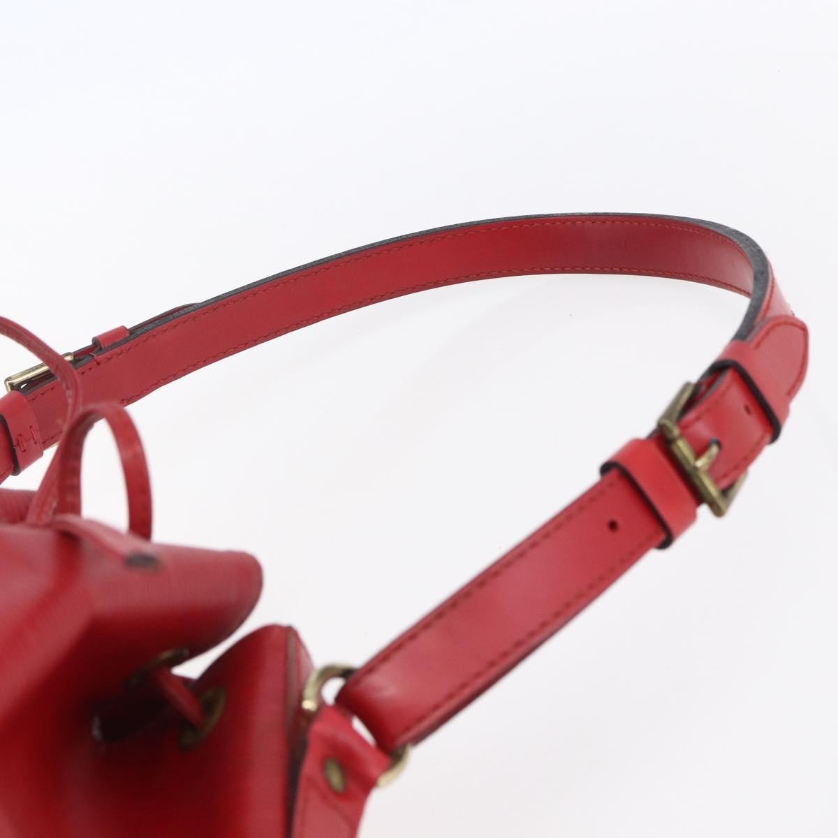 Louis Vuitton Noe Shoulder Bag Leather Red Leather Shoulder Bag
