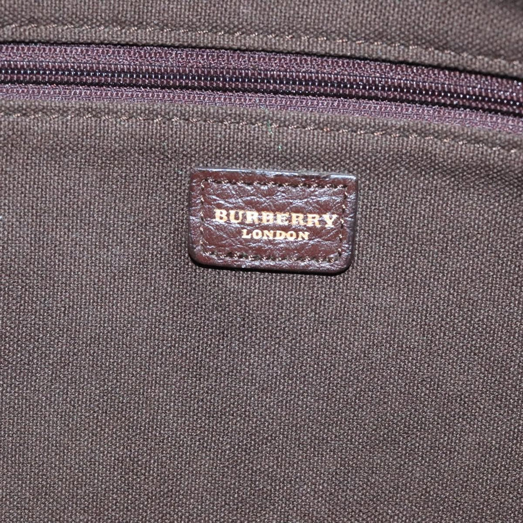 Burberry Nova Check Shoulder Bag Canvas And Leather Beige Canvas Shoulder Bag