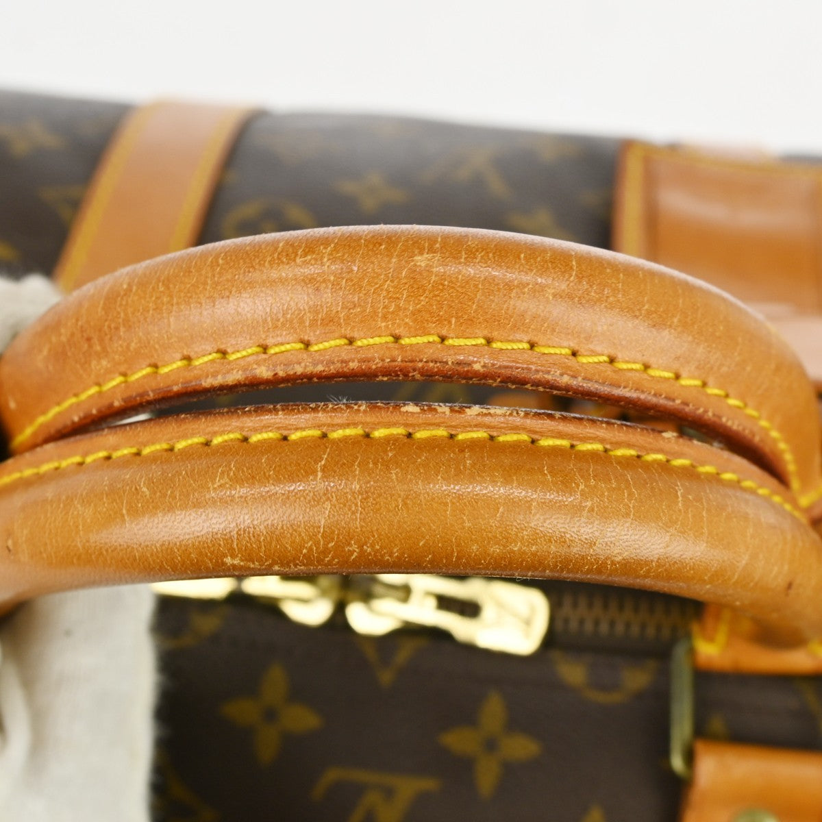 Louis Vuitton Keepall Bag Monogram Canvas Brown Canvas Travel Bag
