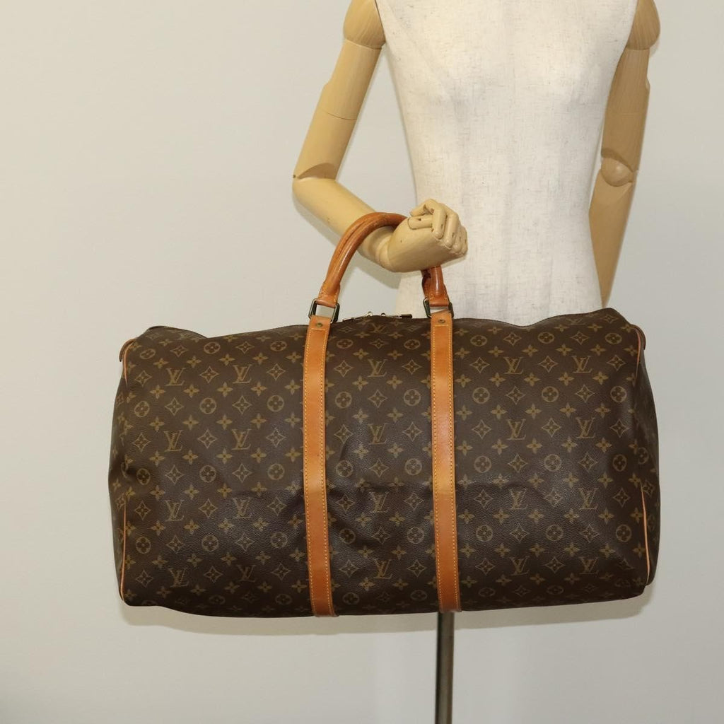 Louis Vuitton Keepall Bag Monogram Canvas Brown Canvas Travel Bag