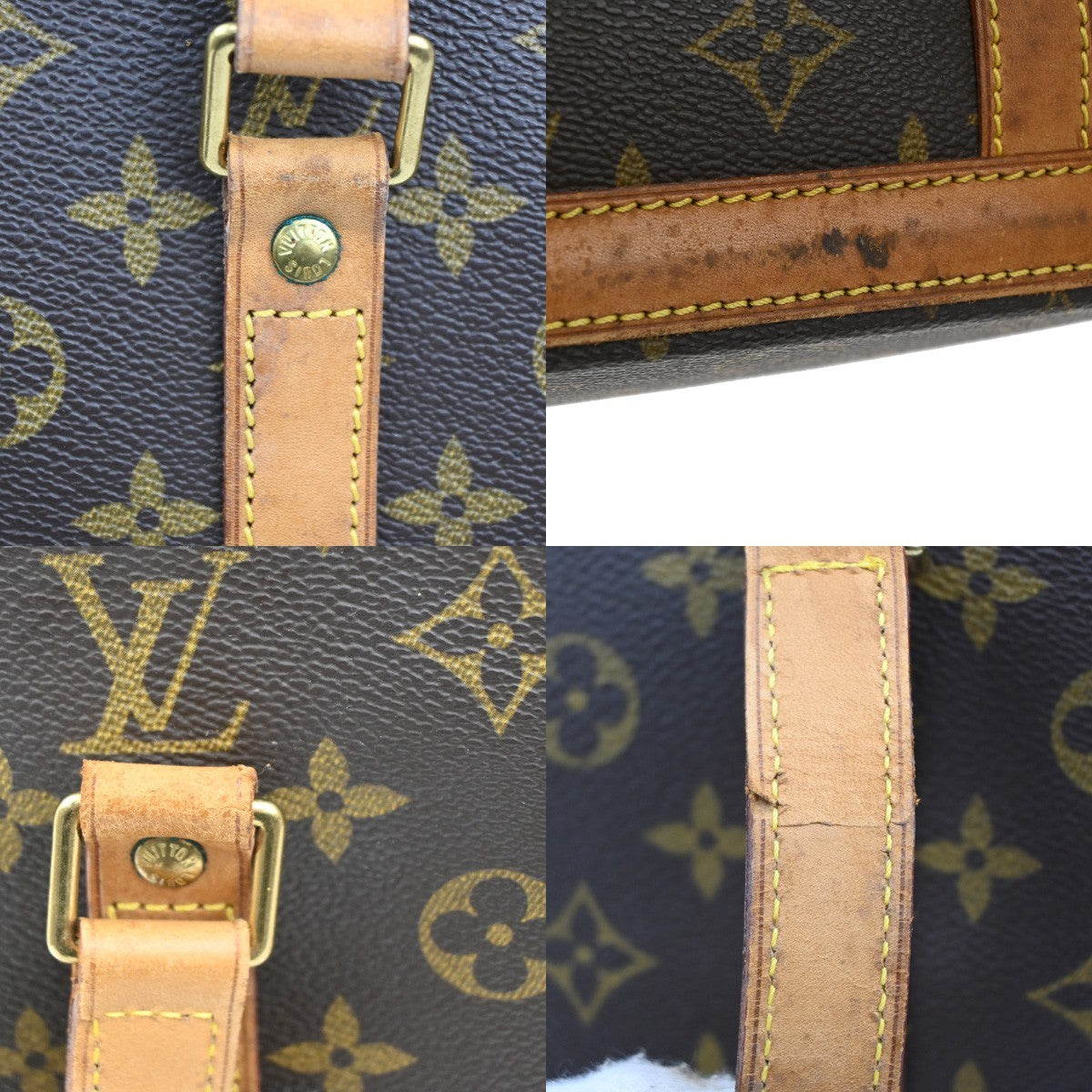 Louis Vuitton Babylone Handbag Monogram Canvas Brown Canvas Shoulder Bag