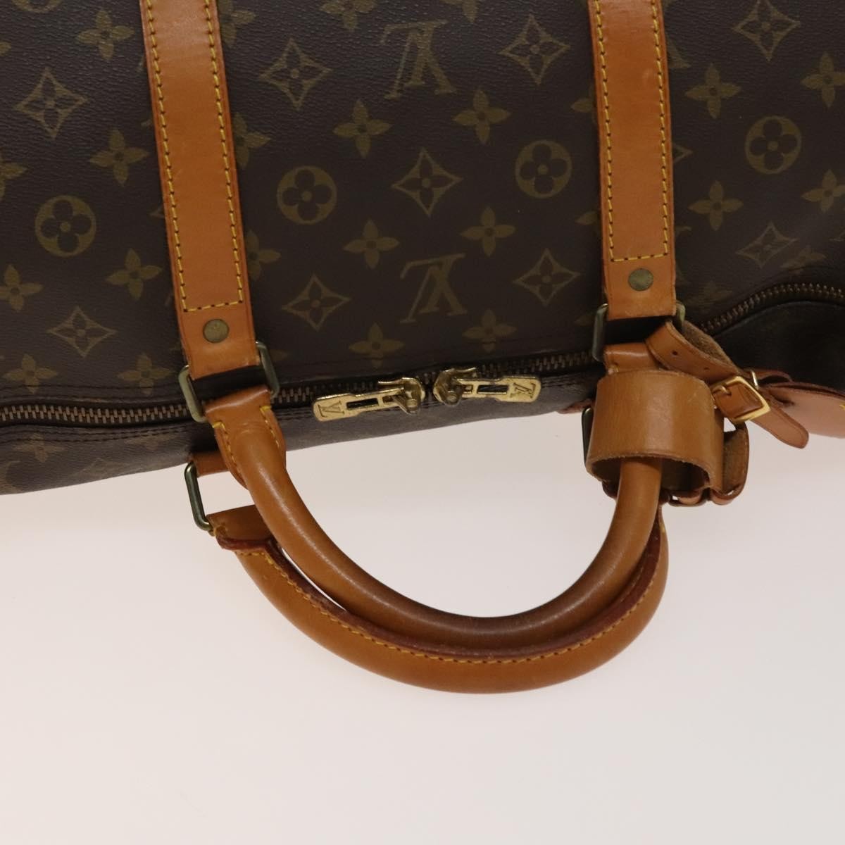 Louis Vuitton Keepall Bag Monogram Canvas Brown Canvas Travel Bag
