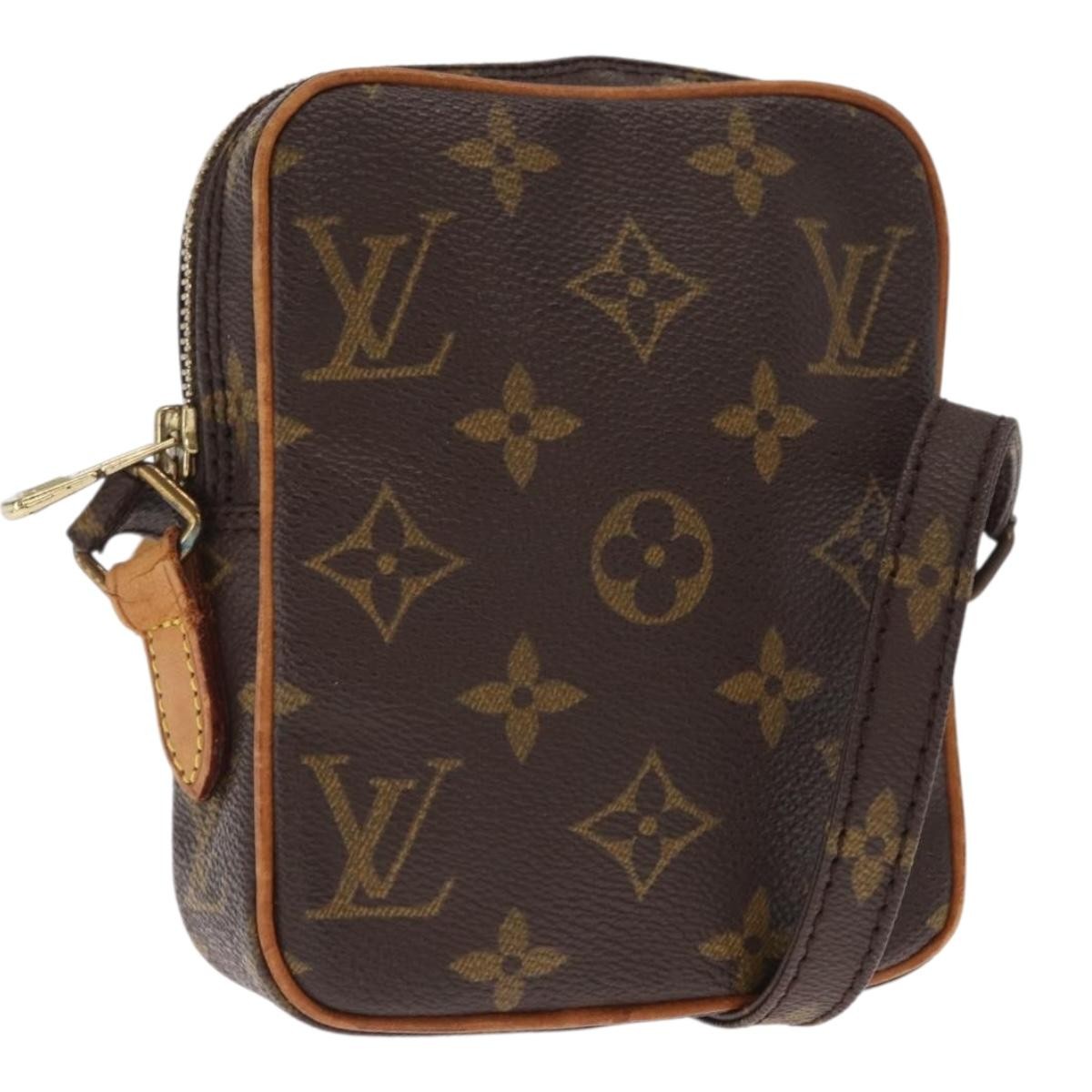 Louis Vuitton Danube Handbag Monogram Canvas Brown Canvas Shoulder Bag