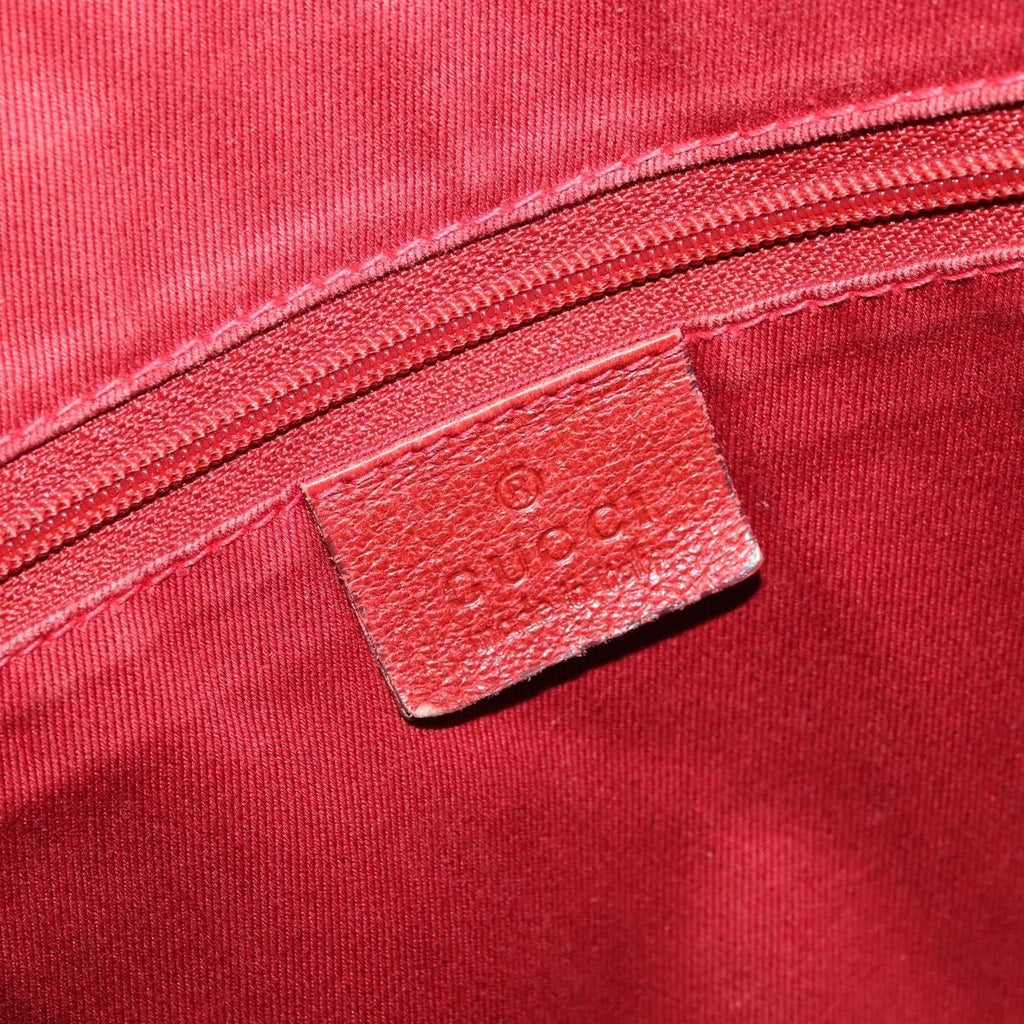 Gucci Vintage Open Tote Gg Canvas Red Canvas Tote Bag Bag (Pre-Owned)