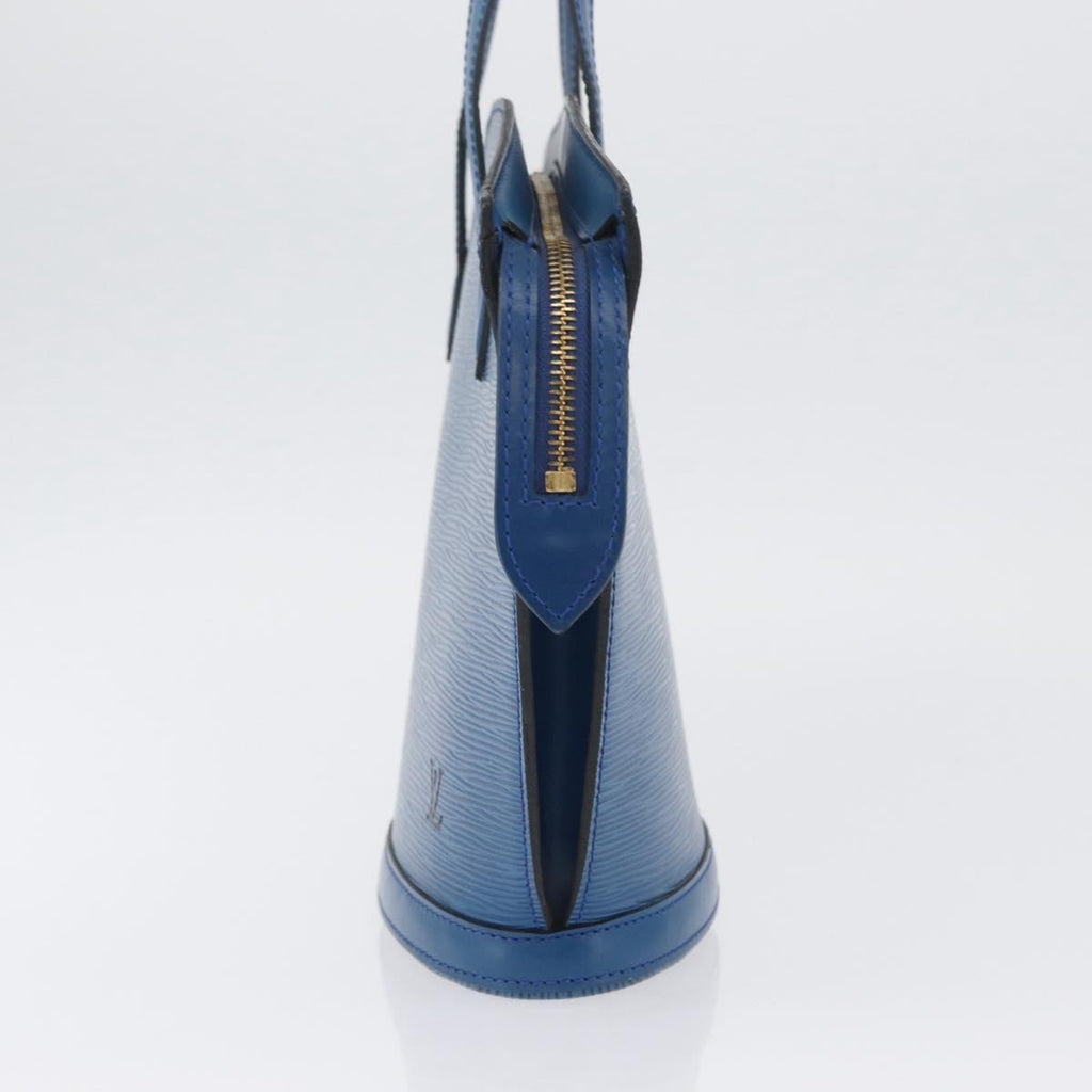 Louis Vuitton Saint Jacques Handbag Epi Leather Blue Leather Handbag