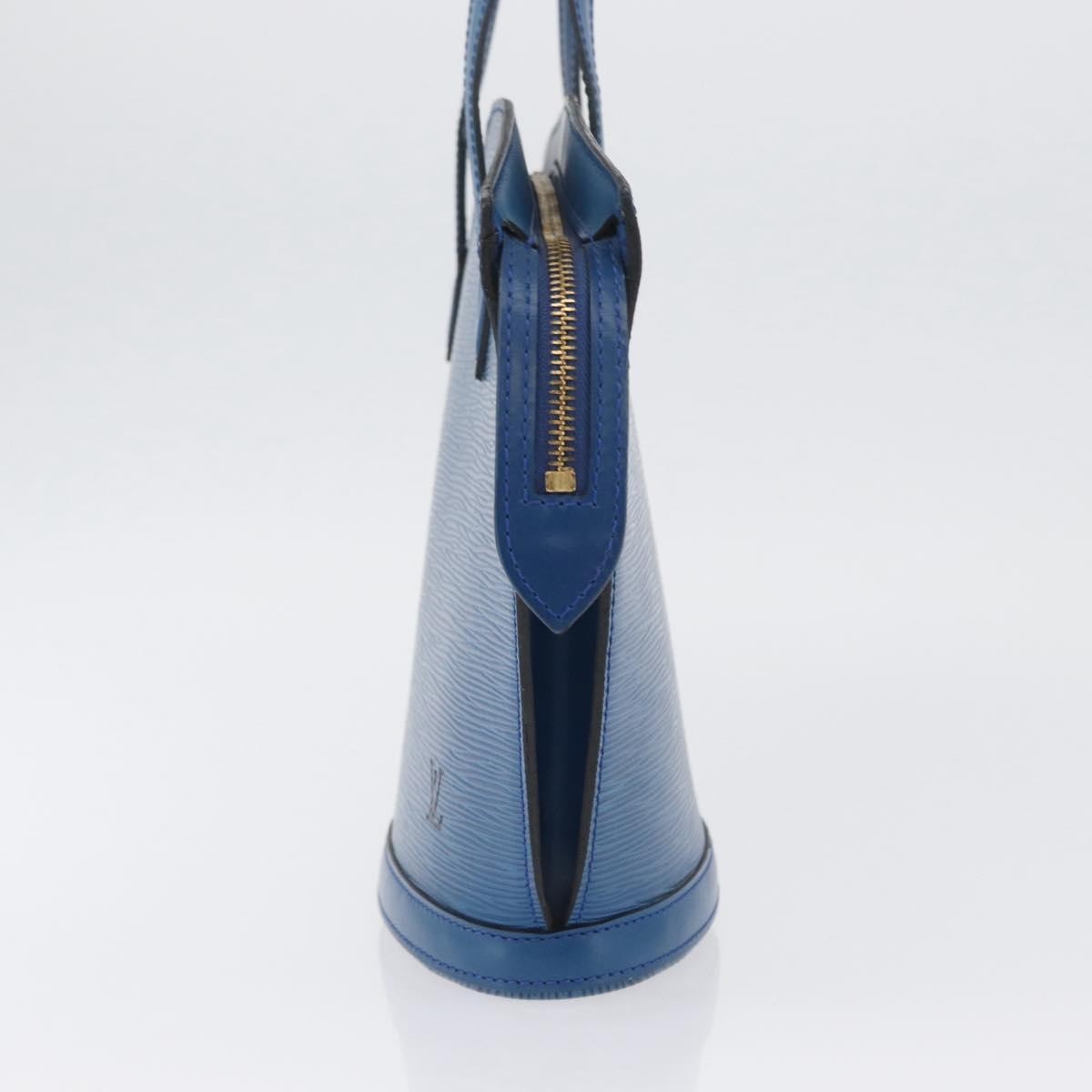 Louis Vuitton Saint Jacques Handbag Epi Leather Blue Leather Handbag
