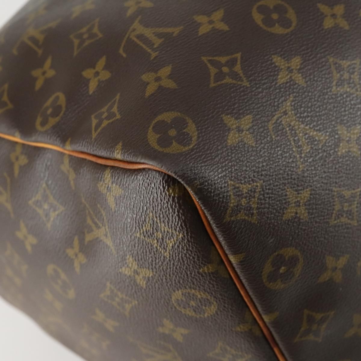 Louis Vuitton Keepall Bag Monogram Canvas Brown Canvas Travel Bag
