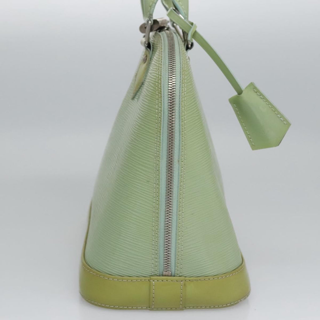 Louis Vuitton Alma Handbag Electric Epi Leather Green Patent_Leather Handbag