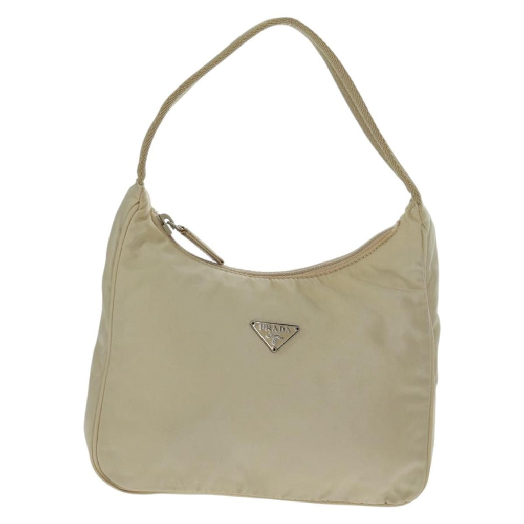 Prada Hobo Tessuto Beige Nylon Handbag