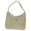 Prada Hobo Tessuto Beige Nylon Handbag