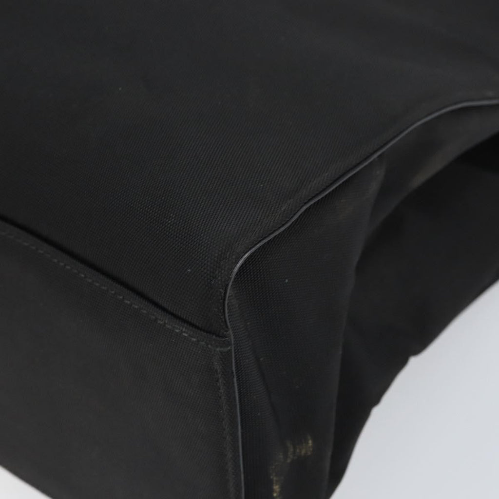 Gucci Bamboo Tote Bag Nylon Black Nylon Tote Bag Bag (Pre-Owned)