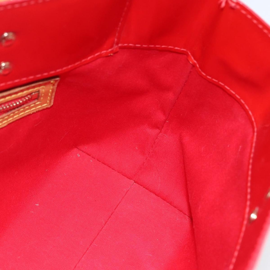 Louis Vuitton Reade Handbag Monogram Vernis Red Patent_Leather Handbag