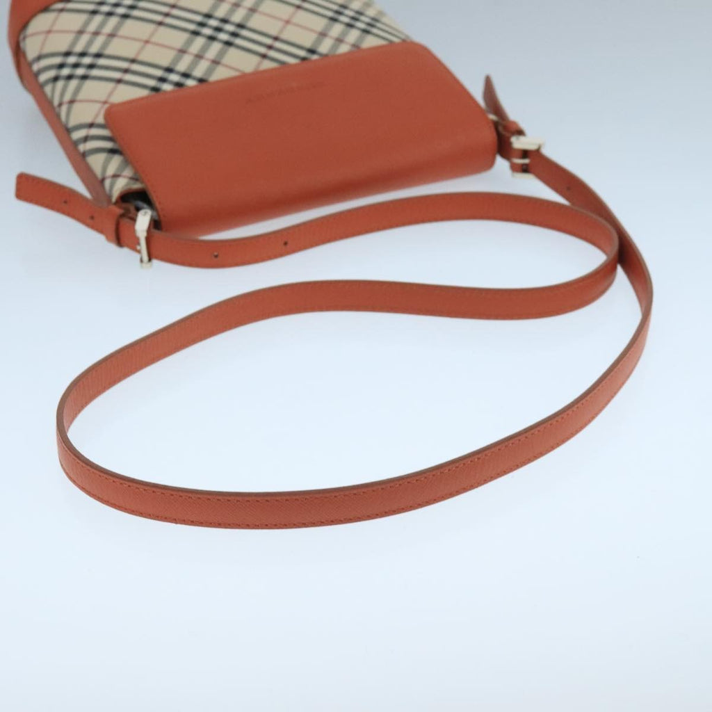 Burberry Nova Check Shoulder Bag Canvas And Leather Beige Canvas Shoulder Bag