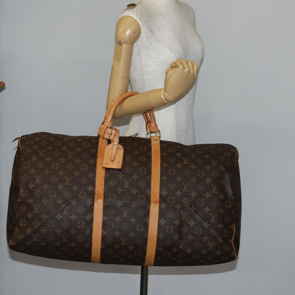Louis Vuitton Keepall Bag Monogram Canvas Brown Canvas Travel Bag