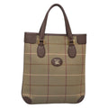 Burberry Nova Check Tote Canvas And Leather Beige Canvas Tote Bag