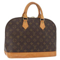 Louis Vuitton Alma Handbag Monogram Canvas Brown Canvas Handbag