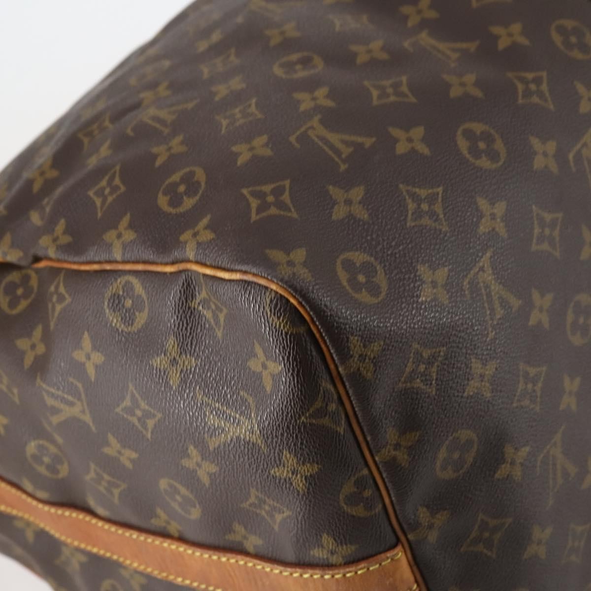 Louis Vuitton Keepall Bandouliere Bag Monogram Canvas Brown Canvas Travel Bag