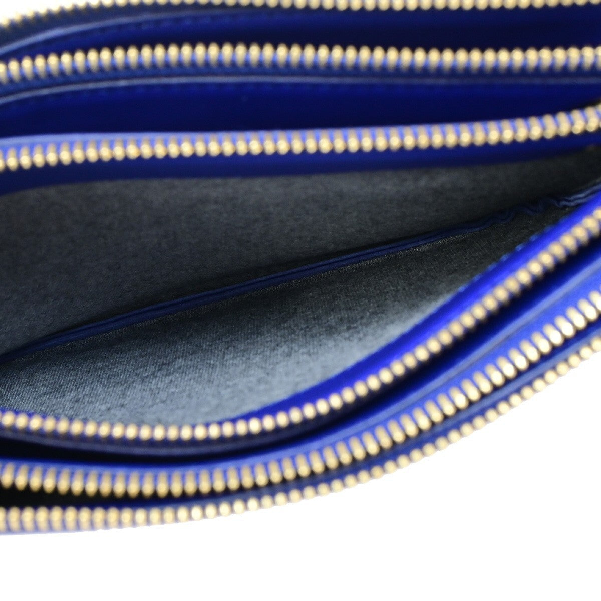 Celine Trio Crossbody Bag Leather Blue Leather Bag