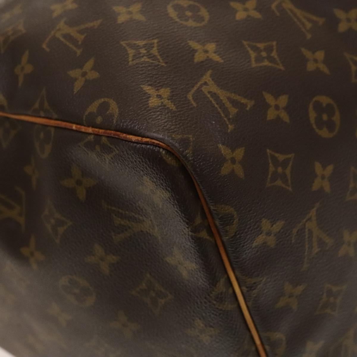 Louis Vuitton Keepall Bag Monogram Canvas Brown Canvas Travel Bag